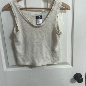 Vintage/Y2K No Bounderies Cream Sleeveless Top